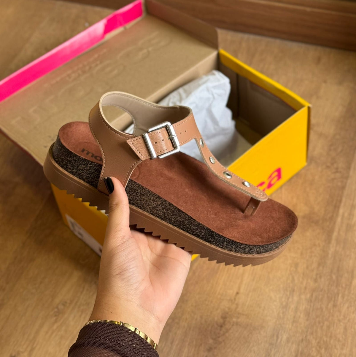 Sandália Papete Moleca Tratorada 5500.114