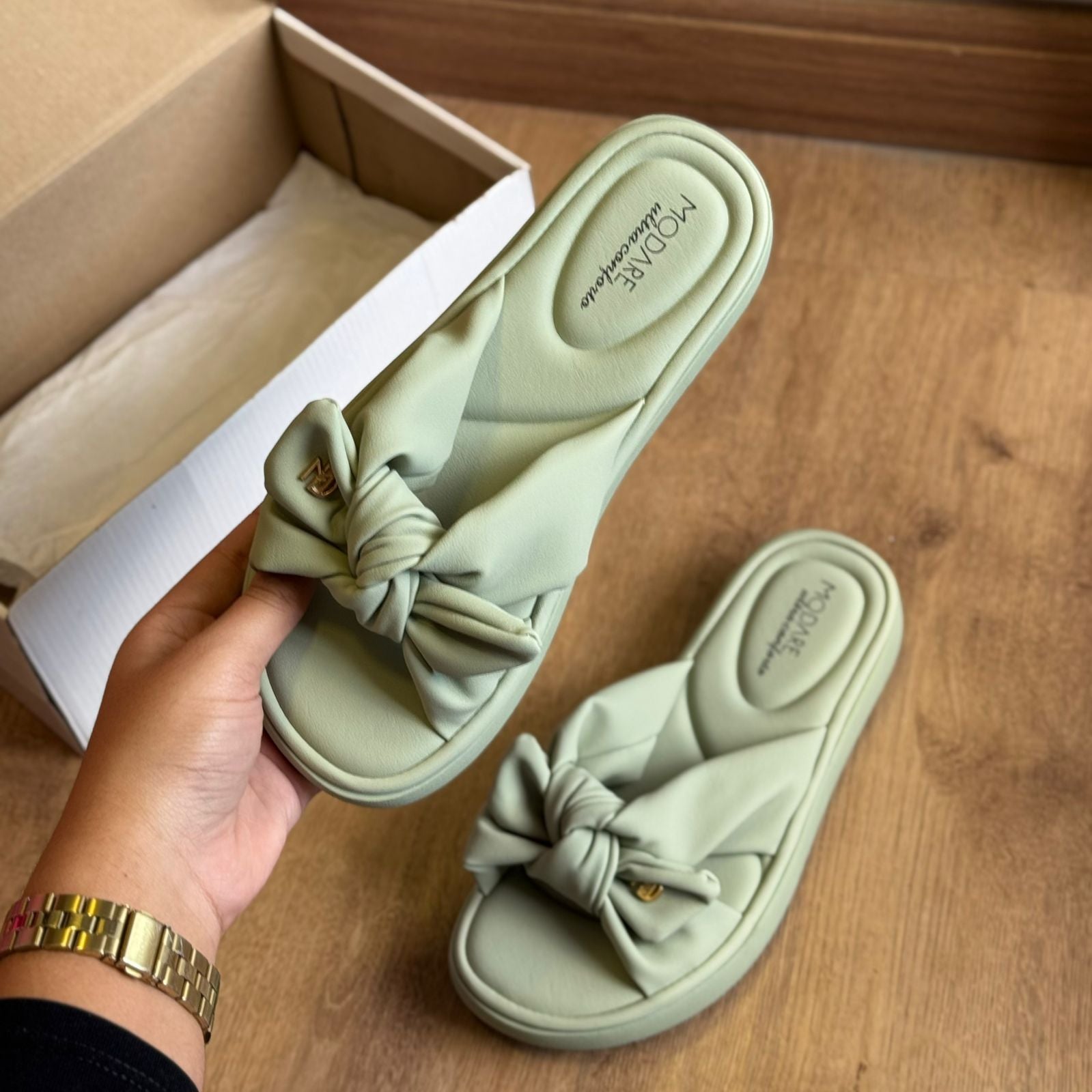 Sandália Modare Detalhe de Laço Linha de Verão (ÚLTIMO DIA)