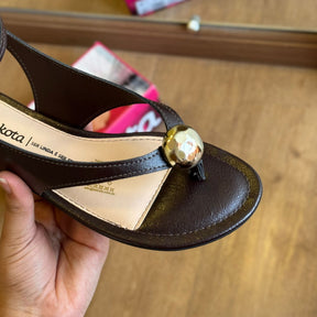 Sandália Dakota Rasteira Detalhe Circular Y8785