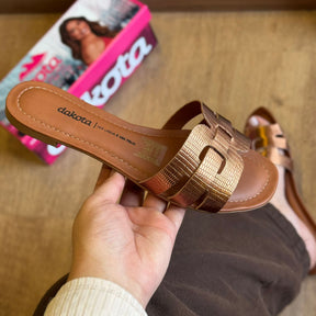 Rasteira Dakota Croco Y9551