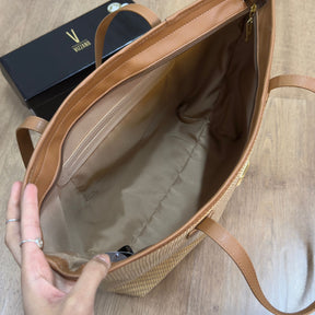 Bolsa Vizzano Tote Palha 10089.2