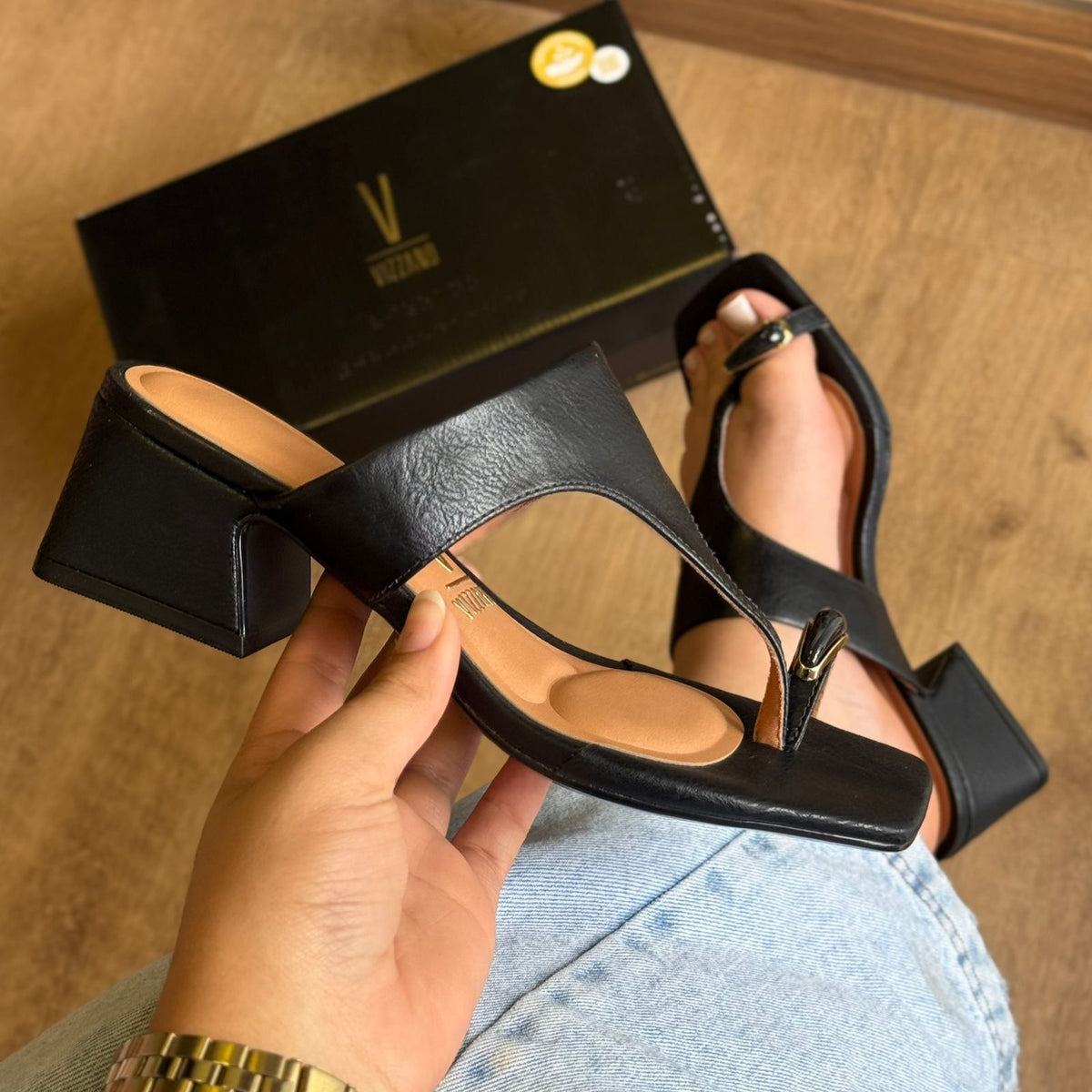 Sandália Salto Vizzano 6558.103