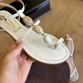 Sandália Vizzano Rasteiras Adornos nas Tiras 6235.1721