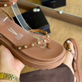 Sandália Vizzano Tiras no Tornozelo com Pedrarias 6499.133