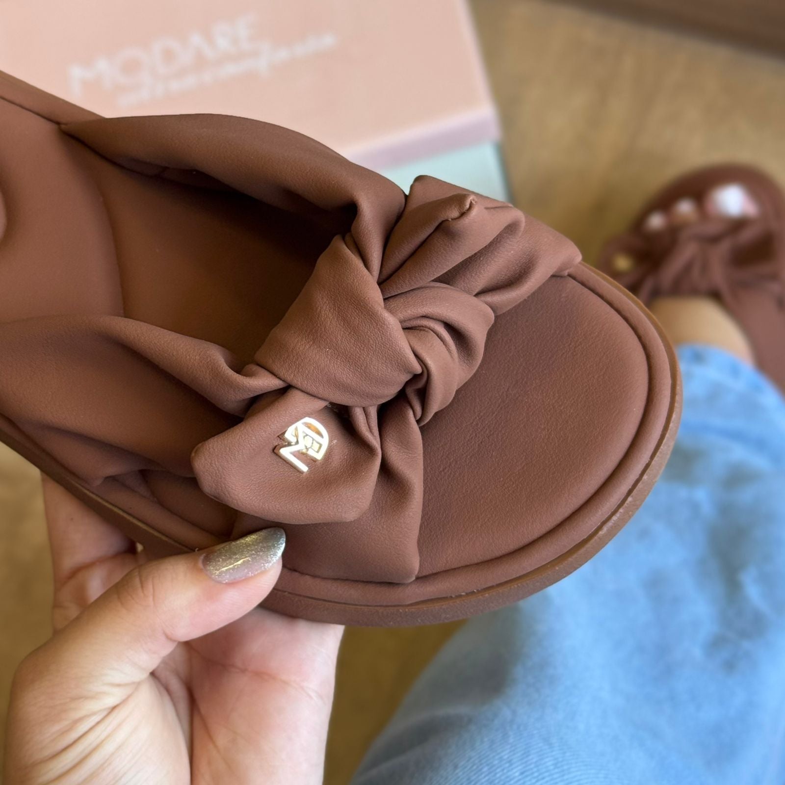 Sandália Modare Detalhe de Laço Linha de Verão (ÚLTIMO DIA)