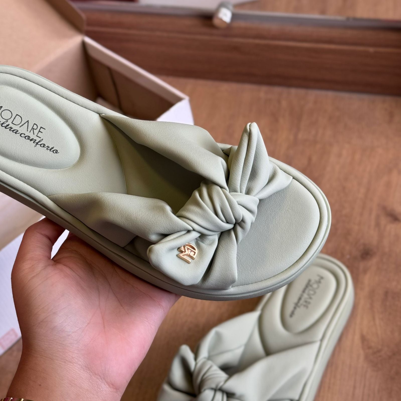 Sandália Modare Detalhe de Laço Linha de Verão (ÚLTIMO DIA)